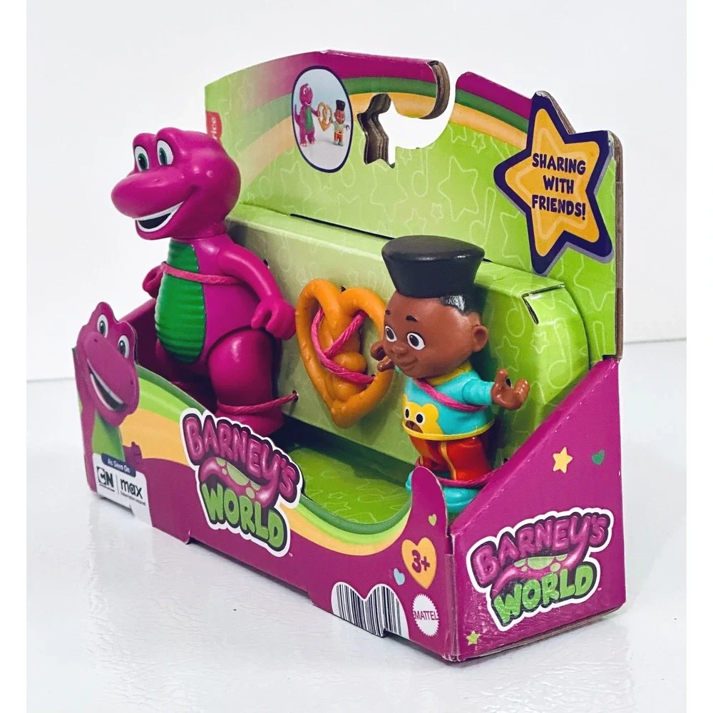 Fisher Price Barney's World Sharing With Friends Toy Figure Set Mattel - Picture 4 of 5